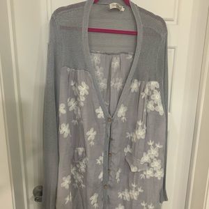 Grey cardigan